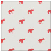 Lucky Red Elephant Stof (Close Up)