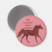 Lucky Red Horse | aimant (Recto/Verso)