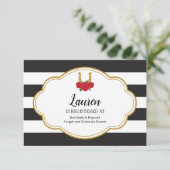 Lucky Rozen Vrijgezellenfeest Insert Kaart (Staand voorkant)