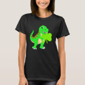 Lucky Saurus Dinosaur Dino St Patricks Day Toddler T-shirt (Voorkant)