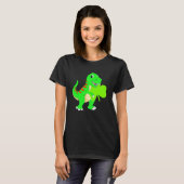Lucky Saurus Dinosaur Dino St Patricks Day Toddler T-shirt (Voorkant volledig)