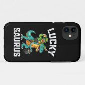 Lucky Saurus Dinosaurus T Rex St Patrick's Day Case-Mate iPhone Case (Achterkant (horizontaal))