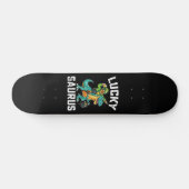 Lucky Saurus Dinosaurus T Rex St Patrick's Day Skateboard (Horizontaal)