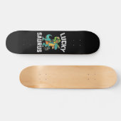 Lucky Saurus Dinosaurus T Rex St Patrick's Day Skateboard (Horizontaal)
