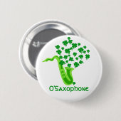 Lucky Saxophone Ronde Button 5,7 Cm (Voorkant /achterkant)