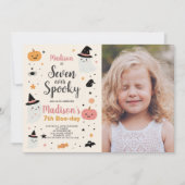 Lucky Sept Enfants Halloween Invitation Anniversai (Devant)