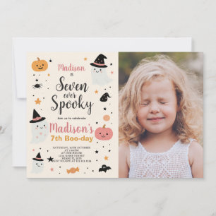 Lucky Sept Enfants Halloween Invitation Anniversai