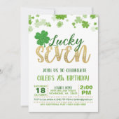 Lucky Sept Invitation Anniversaire (Devant)