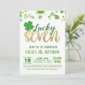 Lucky Sept Invitation Anniversaire (Debout devant)