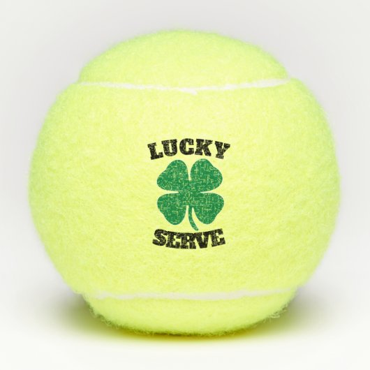 Lucky Serve met Shamrock Tennisballen (Voorkant)