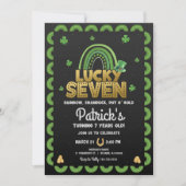 Lucky Seven Birthday Invitation Jour de la St Patr (Devant)