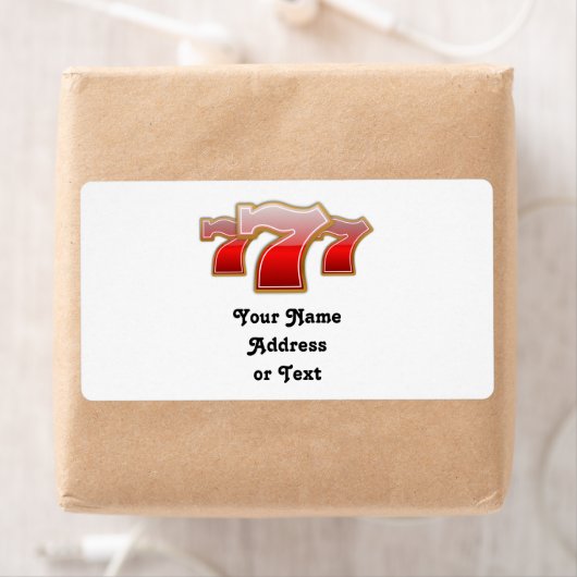 Lucky Sevens - Slot Machine Jackpot Etiket (Insitu)