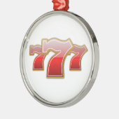 Lucky Sevens - Slot Machine Jackpot Metalen Ornament (Links)