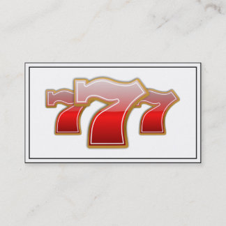 Lucky Sevens - Slot Machine Jackpot Visitekaartje