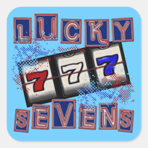 Lucky Sevens Vierkante Sticker