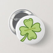 Lucky Shamrock Badminton Ronde Button 5,7 Cm (Voorkant /achterkant)