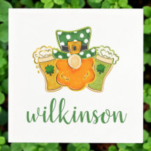 Lucky Shamrock Beers Leprechaun St Patrick's Naam