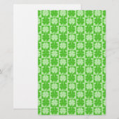 Lucky Shamrock Briefpapier (Voorkant / Achterkant)