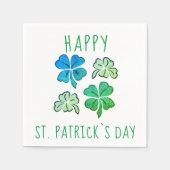 Lucky Shamrock Clover Happy St. Patrick's day Servet (Voorkant)