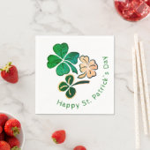 Lucky Shamrock Clover Happy St. Patrick's day Servet (Insitu)