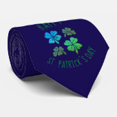 Lucky Shamrock Clover Happy St. Patrick's day Stropdas (Opgerold)