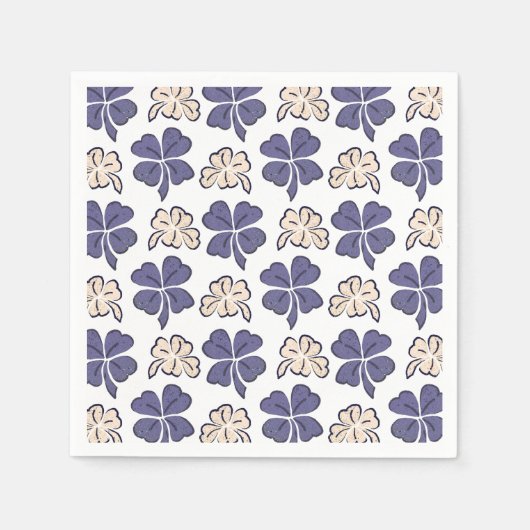 Lucky Shamrock Clover Pattern St. Patrick's day Servet (Voorkant)