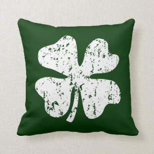 Lucky shamrock clover St Patricks Day werpen kusse Kussen