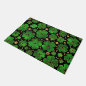 Lucky Shamrock four-leaf Clover Pattern Deurmat (Schuin)