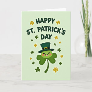 Lucky Shamrock Geluksdag Kaart