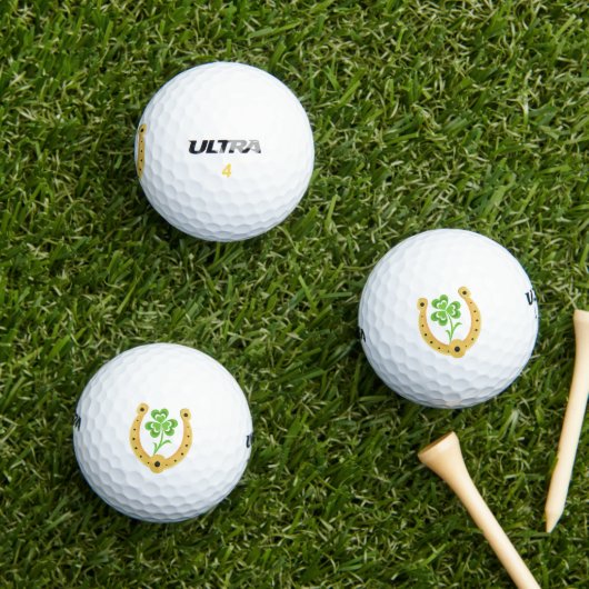 Lucky Shamrock Golfballen (Insitu Gras)