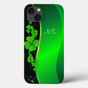 Lucky Shamrock goud faux glitter golf iPhone 13 Hoesje