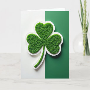 Lucky Shamrock Groen Witte Kaart