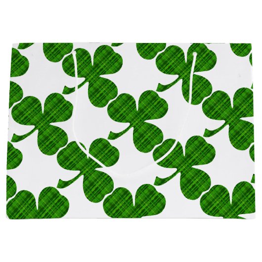Lucky Shamrock Grote Geschenktas Large Cadeauzakje (Voorkant)