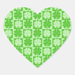 Lucky Shamrock Hart Sticker