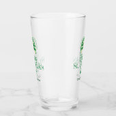 Lucky Shamrock hoefijzer St Patricks Day Beer Glas (Rechts)