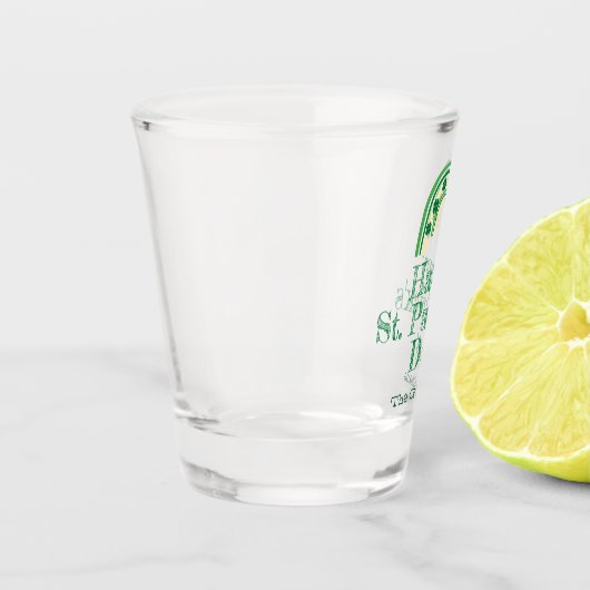 Lucky Shamrock hoefijzer St Patricks Day Beer Shot Glas (Links)