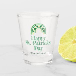 Lucky Shamrock hoefijzer St Patricks Day Beer Shot Glas