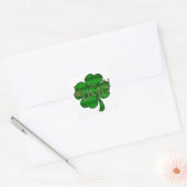 Lucky Shamrock ID961 Vierkante Sticker (Envelop)