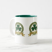 Lucky Shamrock Irish Clover St Patricks Mug Design (Devant gauche)