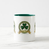 Lucky Shamrock Irish Clover St Patricks Mug Design (Centre)