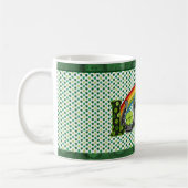 Lucky Shamrock Jour de la Saint Patrick café Mug (Gauche)
