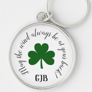 Lucky Shamrock kan altijd op je rug zijn Sleutelhanger