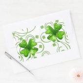Lucky Shamrock Keepsake Rechthoekige Sticker (Envelop)