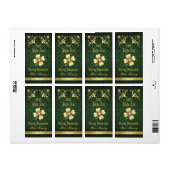 Lucky Shamrock Lace Gold Bière Étiquette (Feuille entière)
