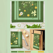 Lucky Shamrock met Daises Theedoek