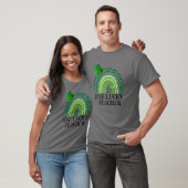 Lucky Shamrock Rainbow St Patrick's Day One Lucky T-shirt (Unisex)