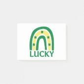 Lucky Shamrock Rainbow St Patricks Post-it® Notes (Voorkant)