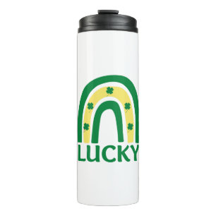 Lucky Shamrock Rainbow St Patricks Thermosbeker