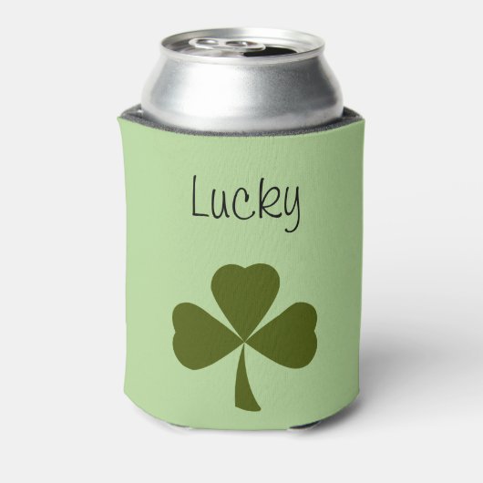Lucky Shamrock St. Patrick's Day Blikjeskoeler (Blikje Achterkant)