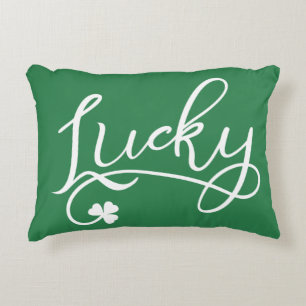 Lucky Shamrock St Patricks Day Decoratief Kussen
